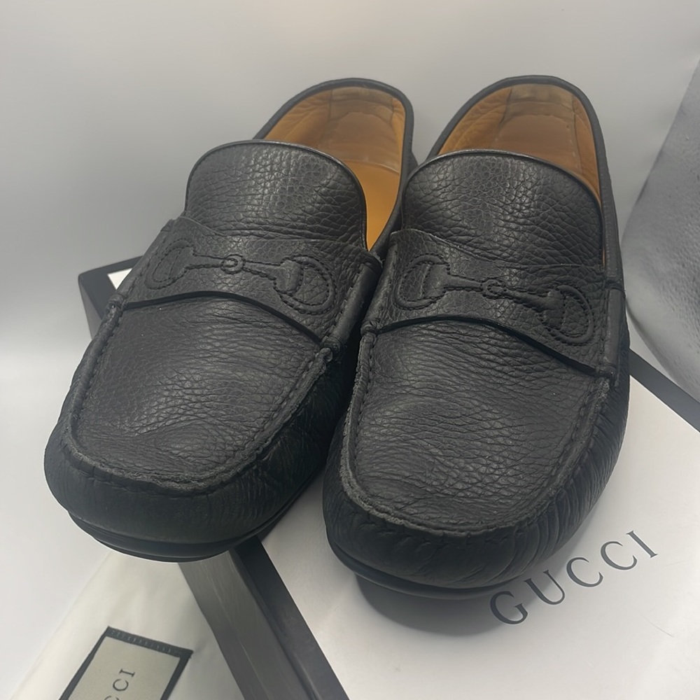 Gucci Black Leather Loafers - Picture 2 of 6